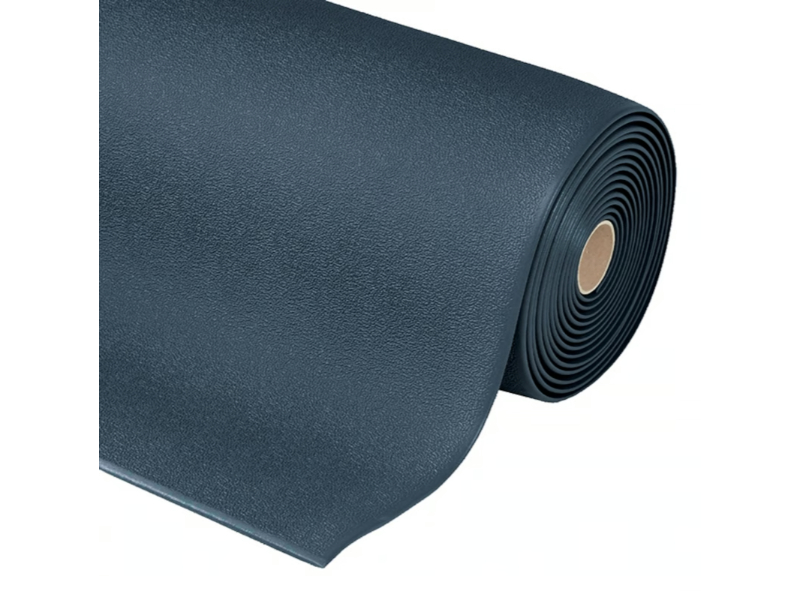 NoTrax Pebble Step Sof-Tred Anti-Fatigue Mat - 3' X 60' X 3/8" Thick, Black, For Dry Work Areas