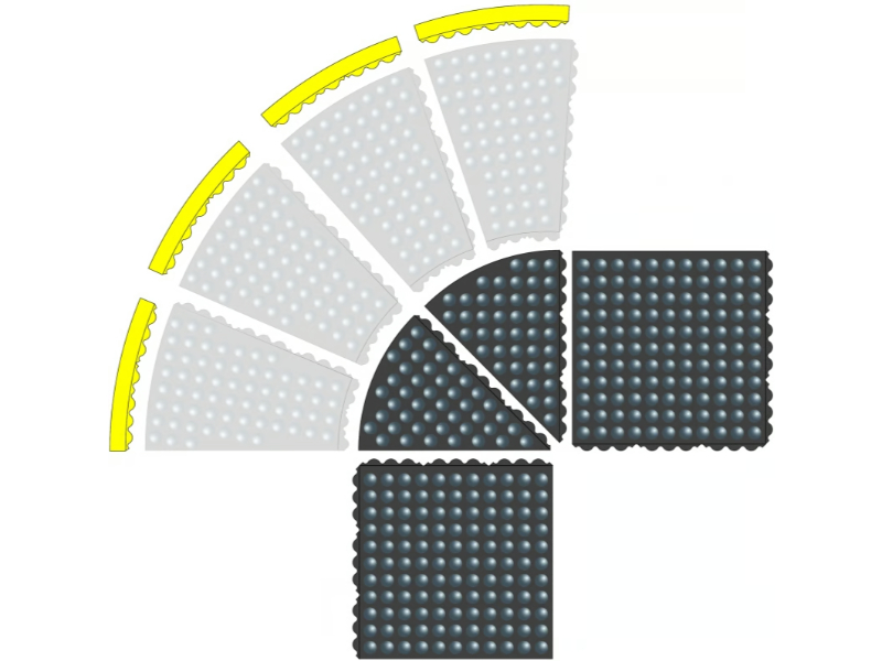 Notrax Skymaster® oCurve™ Interlocking Anti Static Floor Mats 443 Series