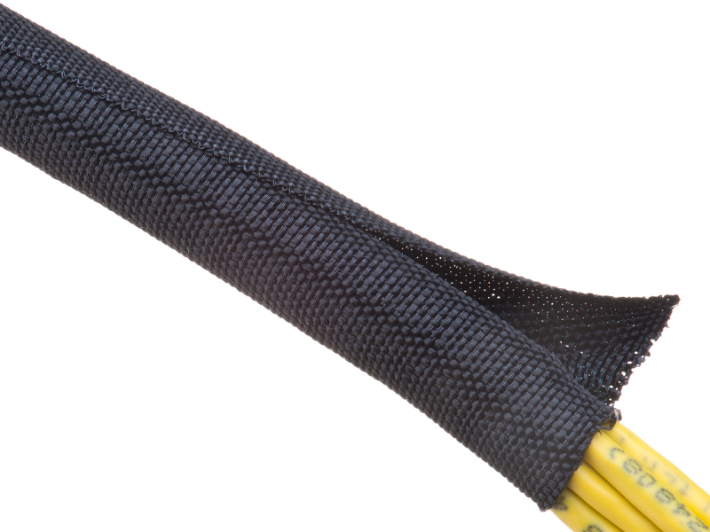  Techflex 3/4 F6 Split Sleeving 25 feet Black : Electronics