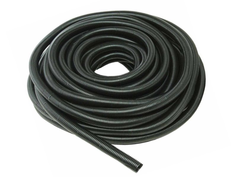 Electriduct 3/4 UV Rated NON-SLIT Flame Retardant Wire Loom Black Tubing Cable Hose 25 Feet 