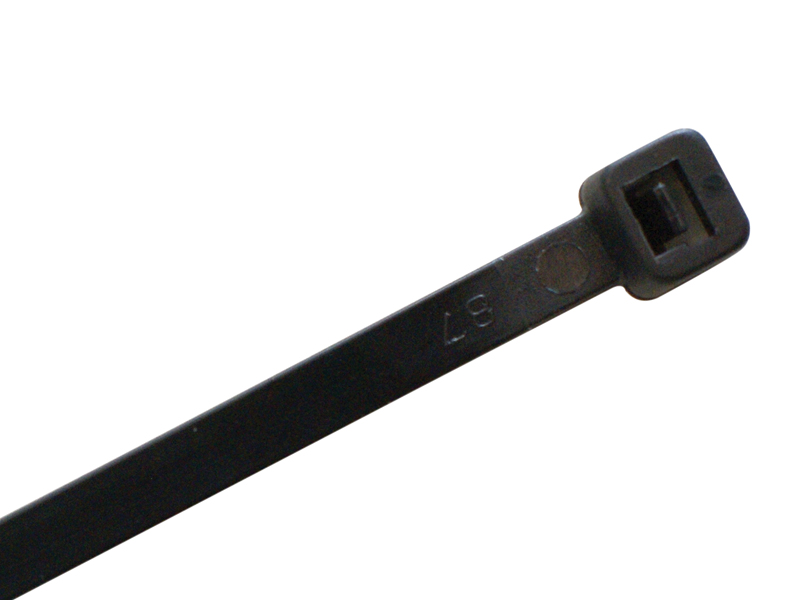 x200 Ultra Thin 8" Black Zip Ties Slim Nylon Cable Wrap 200mm x 3mm UV Resistant 