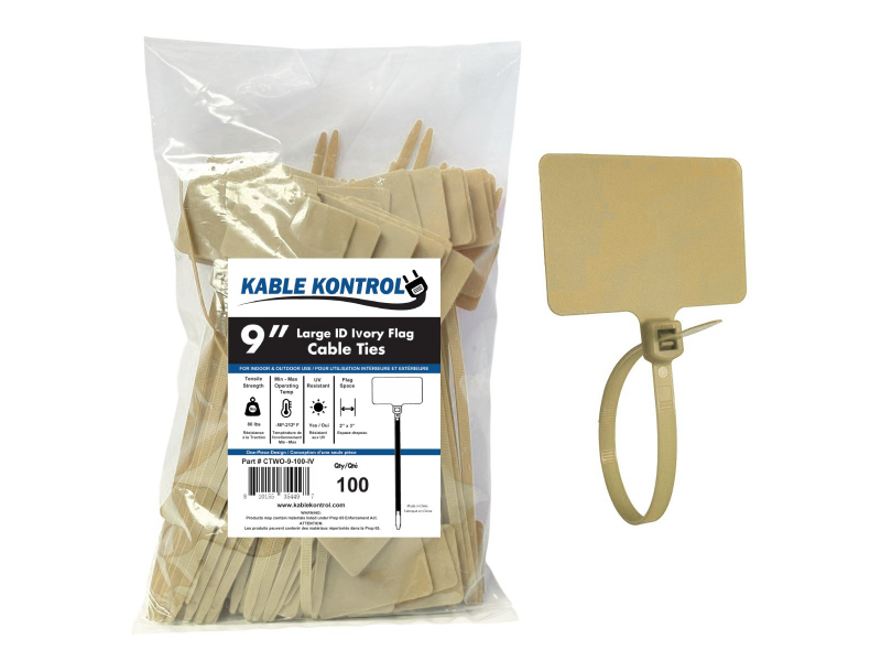 Large Flag ID Cable Ties | Zip Tie Markers - 6