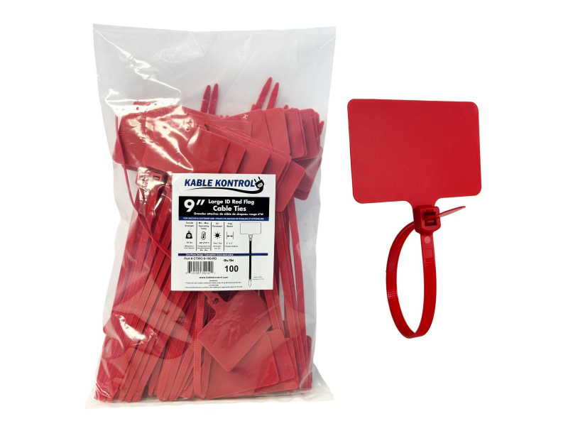 トップス FLAG-A/WIRED/LSC/M Large Flag ID Cable Ties | Zip Tie Markers - 6