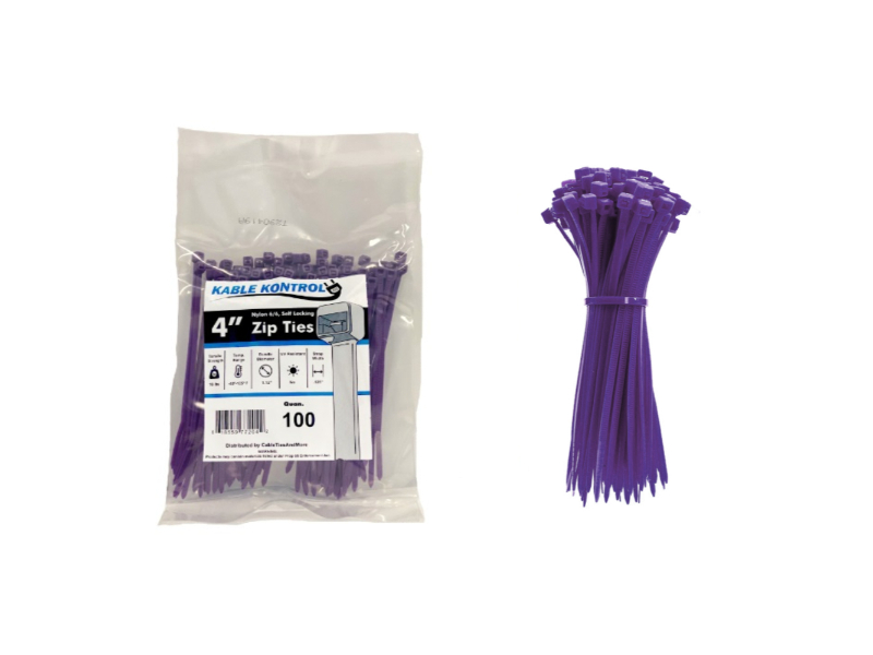 Purple Zip Ties Kable Kontrol®