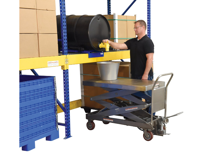 Vestil® Partially Stainless Steel Hydraulic Lift Carts