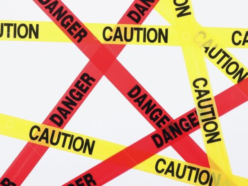 3" Wide Caution & Danger Warning Tape