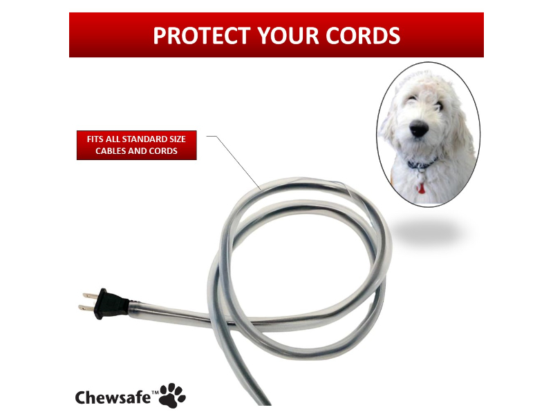 Chewsafe® Pet Resistant Cord Protector Cord Cover for Pets