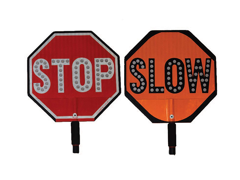 LED Stop and Slow Signs