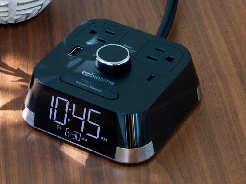 Brandstand® CubieTime® Desktop Charging Alarm Clock With USB C