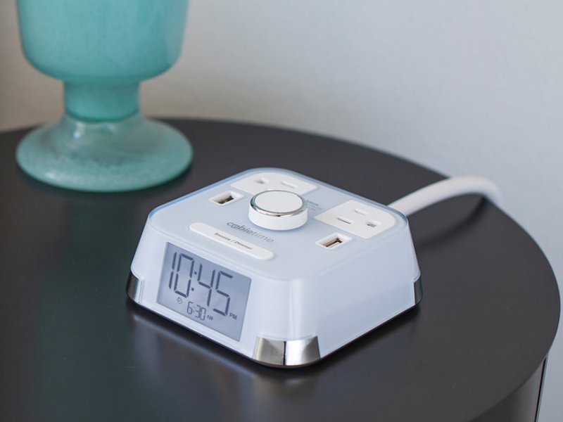 Brandstand® CubieTime® Desktop Charging Alarm Clock With USB C