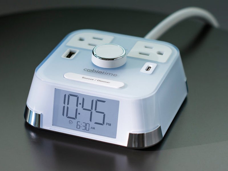 Brandstand® CubieTime® Desktop Charging Alarm Clock With USB C