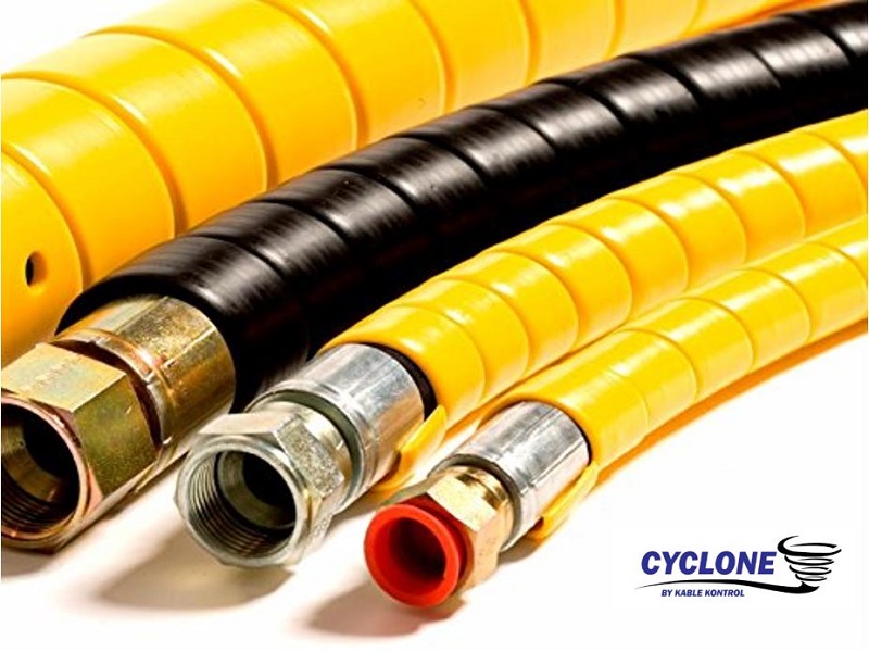 Kable Kontrol™ Cyclone Hydraulic Hose Wrap Tubing HDPE Spiral Wrap