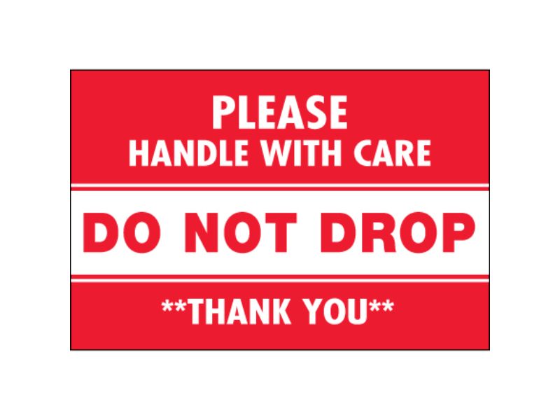 Do Not Drop Please Handle With Care Labels