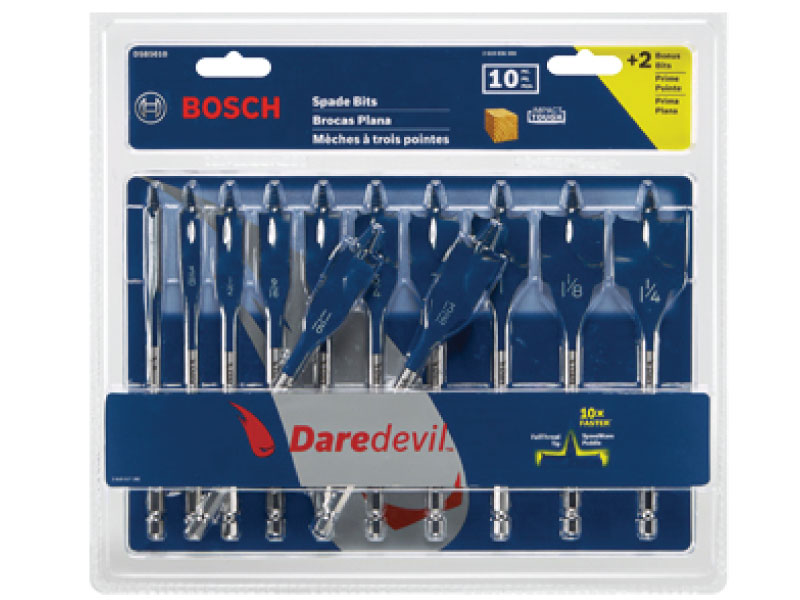 BOSCH® Daredevil Standard Spade Bits 10 pc Set