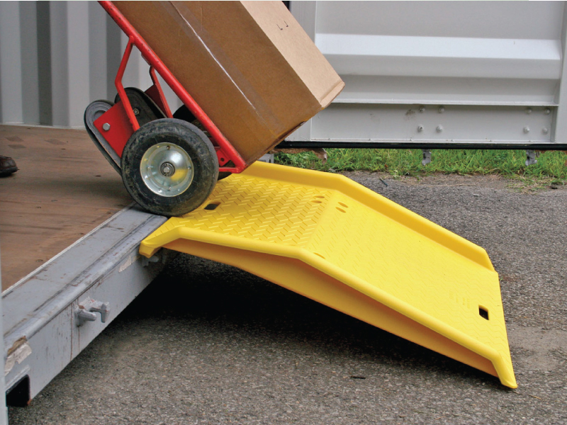 for Hand Trucks 36 Length X 48 Width X 5 Height Yellow Eagle 1797 Lightweight Fixed Poly Dockplate 