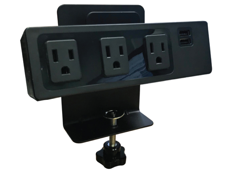 Desktop Edge Mount Power Strip & USB Center Desk Outlets
