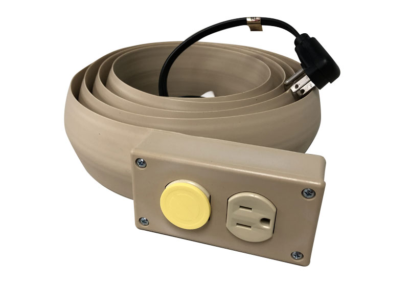 Flat Extension Cord With Duplex Outlet
