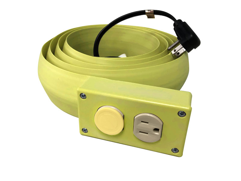 Flat Extension Cord With Duplex Outlet