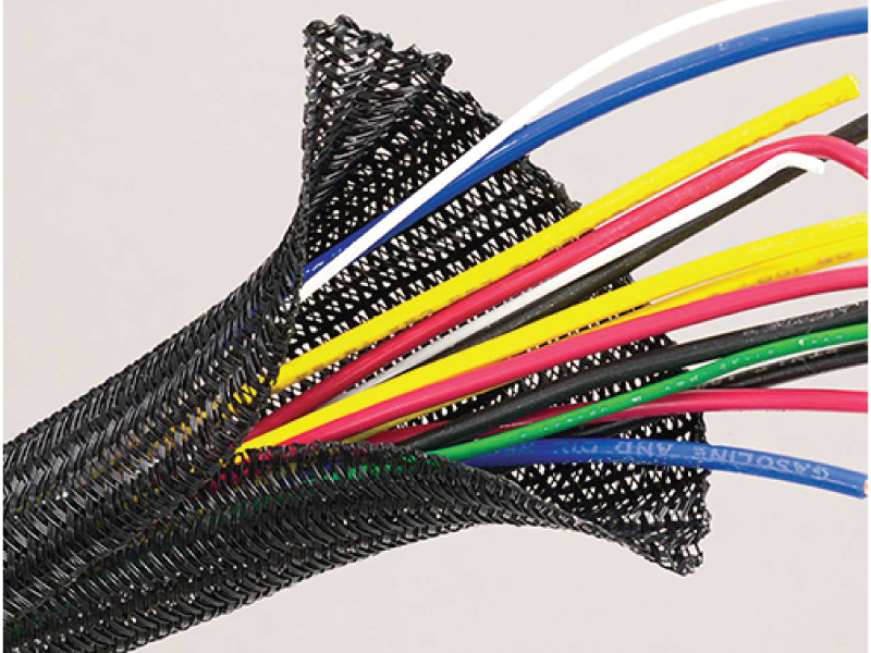 Techflex® F6® Wrap Around Braided Sleeving Side Entry Cable Sleeve