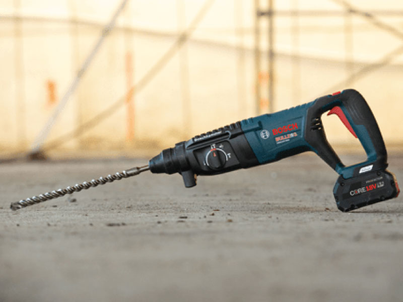 BOSCH® Bulldog® SDS Plus Rotary Hammer Drill Kit 1 Inch 18V EC