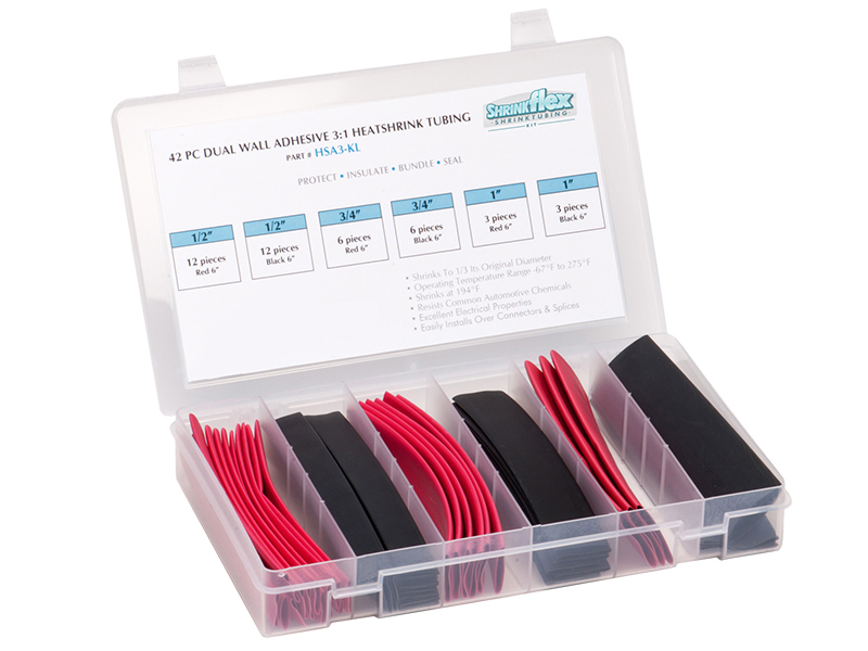 Heat Shrink Boxed KITS Electriduct 2:1 170 Pieces