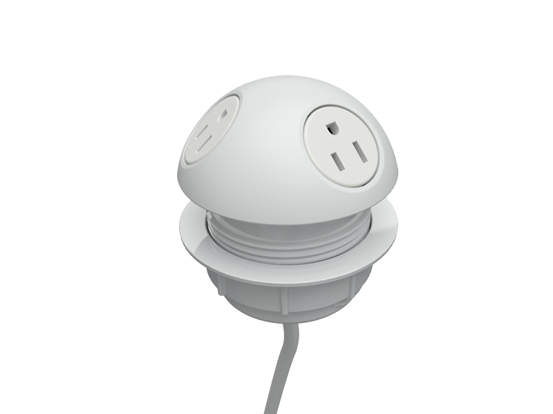 Hemisphere Desk Power Grommet