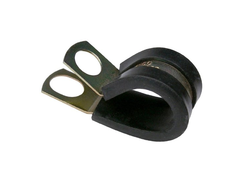 Zinc Plated Steel Cable Clamps Rubber Insulated Metal Clamps