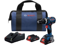 BOSCH Connected-Ready Compact Tough 1/2 In. Hammer Drill/Driver Kit - 18V EC Brushless - with (2) CORE18V 4.0 Ah Compact Batteries