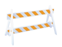 Double A-frame traffic barrier