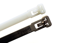 200 BLACK CABLE TIES 10'' Strong Nylon Plastic Zip Tie Strap Wire Black Ties 