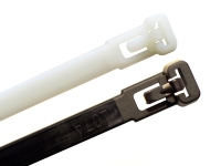 releasable zip ties black and white color