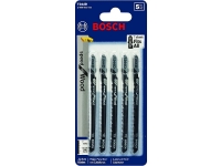 Bosch T244D 5 Piece 4 Inch 6 Tpi Speed For Wood T Shank Jig Saw Blades Package