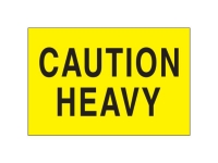 Caution Heavy Yellow