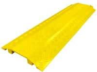 40' long Yellow poylurethane drop over cable protector with 4
