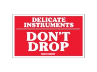 Delicate Instruments Do Not Drop Red Solid