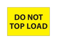 Do Not Top Load Yellow