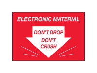 Electronic Material Do Not Drop Crush Red