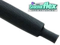 Shrinkflex black fabric heat shrink tubing