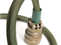 green nomex braided sleeving with connector