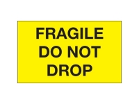 Fragile Do Not Drop Yellow