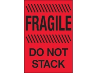 Fragile Do Not Stack Red