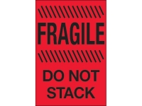 Fragile Do Not Stack Red