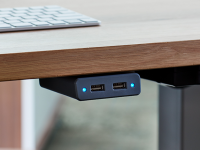 Garcia desk under mount USB hub, installed