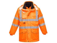 PORTWEST Hi-Vis 7-in-1 Traffic Jacket - M - Orange