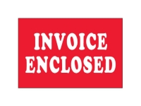 Invoice Enclosed White Text