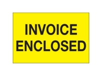 Invoice Enclosed Yellow