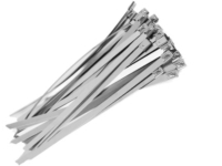 10 Or 100 Pack Heavy Duty Stainless Steel Self-Locking Cable Ties – Metal Zip Wraps
