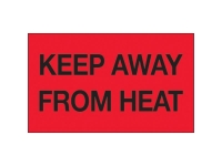 Keep Away From Heat Red