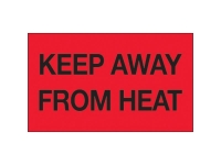 Keep Away From Heat Red