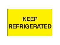 Keep Refrigerated Yellow